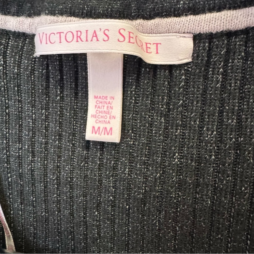 Victoria secret dress black grey stretchy ribbed tiered ruffle bottom *flaws* - Picture 9 of 13